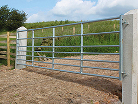 Metal Field Gate  with Spring Bolt Fastening